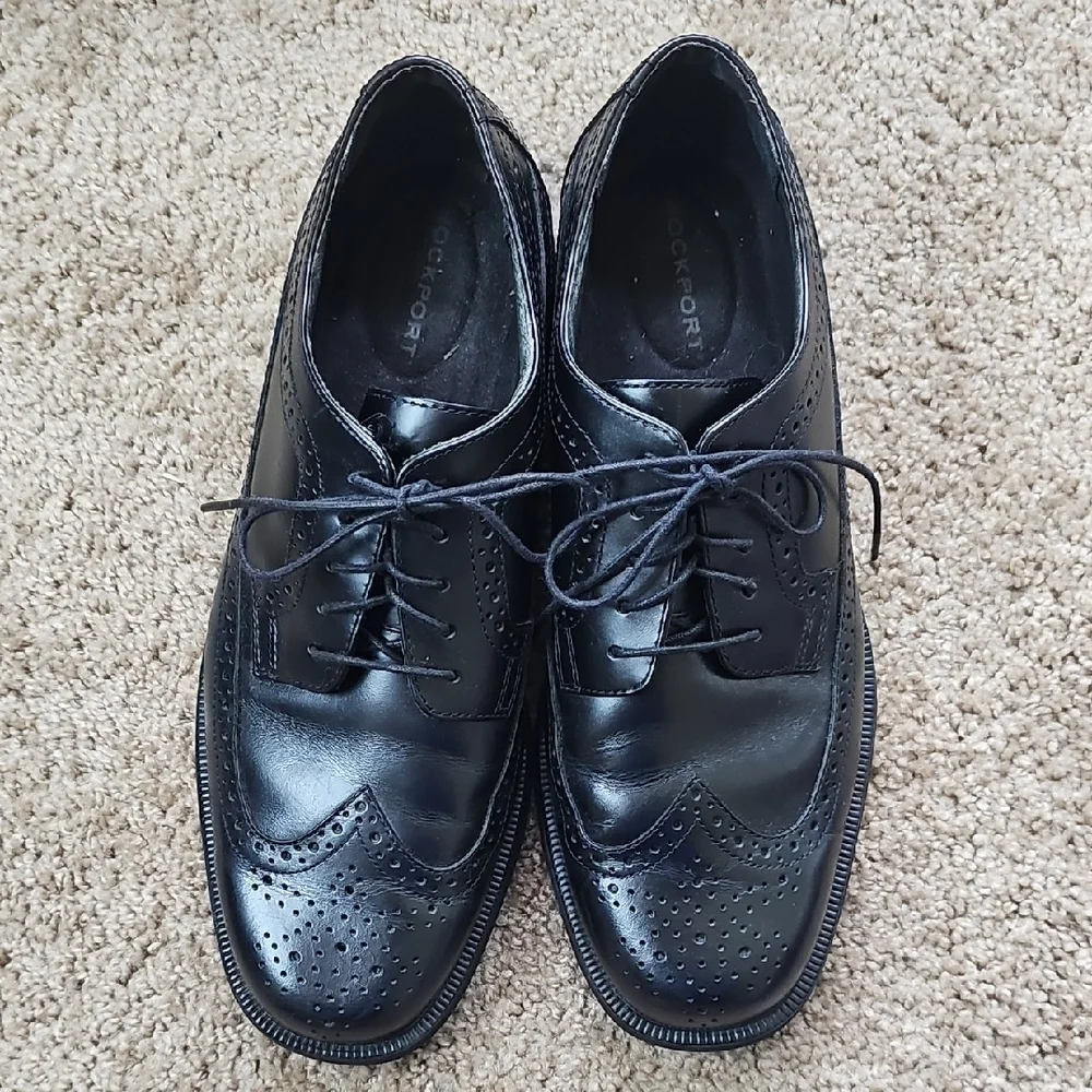 Rockport Men's Black Oxford Shoes Size 10M